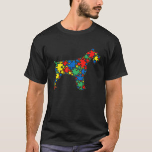 Camiseta Enigma do Autismo do Schnauzer para Mulheres Homen