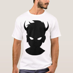 Camiseta Enigma Etéreo: Ilustração do Menino Demônio