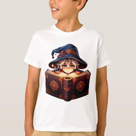 Camiseta "Enigmatic Spellcaster with Grimoire"
