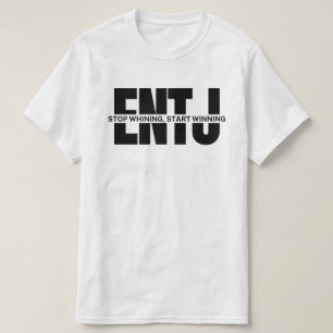 Camiseta ENJ engraçado dizendo que ENTJ cita meme ENTJ