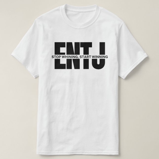 Camiseta ENJ engraçado dizendo que ENTJ cita meme ENTJ (Frente do Design)