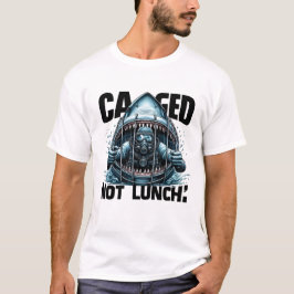 Camiseta Enjaulado, Sem Almoço | Engraçado com gaiola de tu