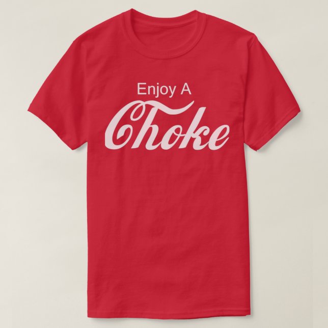 Camiseta Enjoy A Choke Funny Jiu Jitsu MMA 3 (Frente do Design)