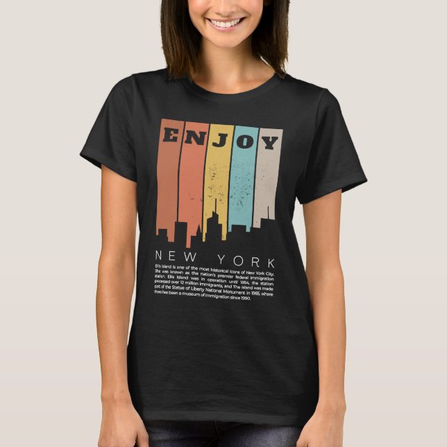 Camiseta Enjoy New York Vintage (Frente)