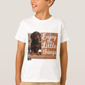 Camiseta Enjoy the little things: Dachshund