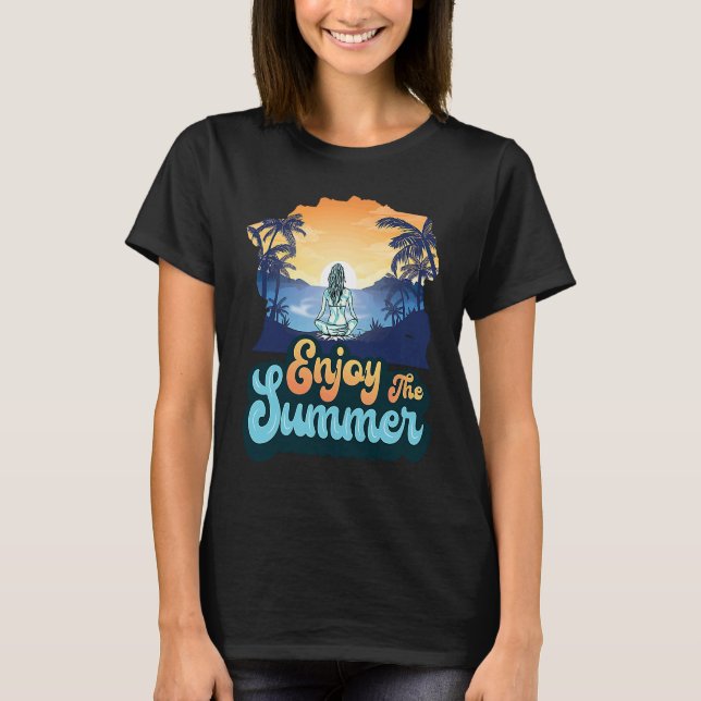 Camiseta Enjoy The Summer Vibes Vacation Humorous Saying (Frente)