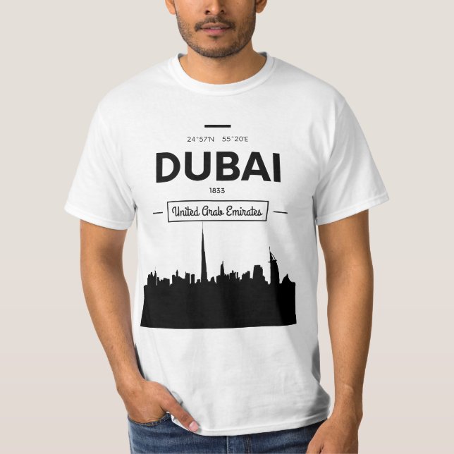 Camiseta Enjoy Tourists Dubai UAE Novelty Graphic Tees & Co (Frente)