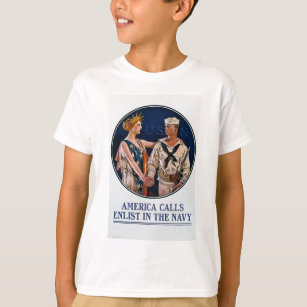 Camiseta Enlist in the U.S. Navy - Vintage War Propaganda