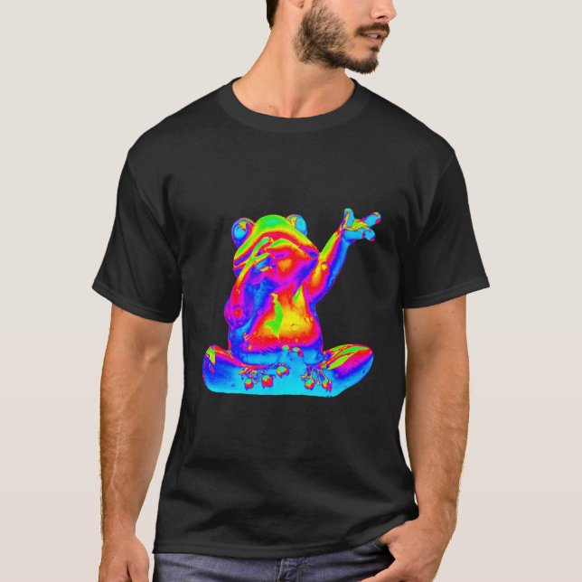 Camiseta Enm Electronic Dance Techno Sapo Rave (Frente)