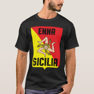 Camiseta Enna Sicilia Província Sicília Siciliana Trinacria