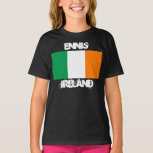 Camiseta Ennis, Irlanda com bandeira irlandesa