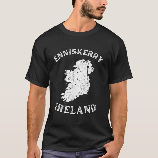 Camiseta Enniskerry Wicklow Ireland Map Gaelic Hurling (Frente)