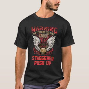 Camiseta Enorme Empurrar Saúde de Malhação de Humor Gym
