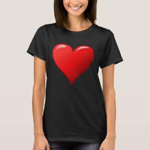 Camiseta Enorme Namorados Vermelho Figurino Homens Mulheres