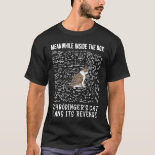 Camiseta Enquanto dentro da caixa o gato de Schrödinger pla