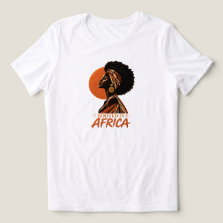 Camiseta Enraizada na África | Mulher Africana com
