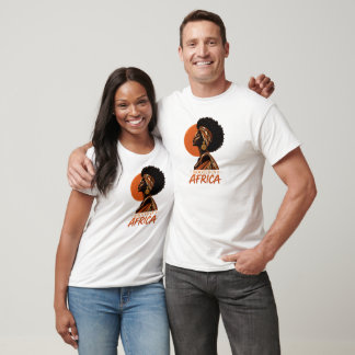 Camiseta Enraizada na África | Mulher Africana com