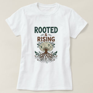 Camiseta Enraizado e Ascendente - Afro Roots Linha Botânica