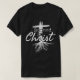 Camiseta Enraizado em Jesus cristão religioso, Cristo  (Frente do Design)