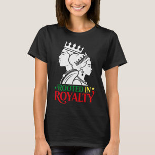 Camiseta Enraizado Na Realeza Legado De Sangue Africano His