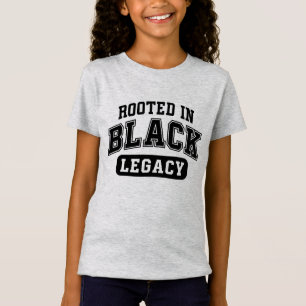 Camiseta Enraizado no Legado Negro – Design de História Neg