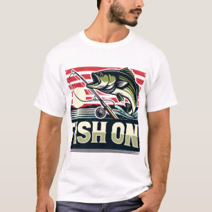 Camiseta Enrolador na captura, Peixe no Design