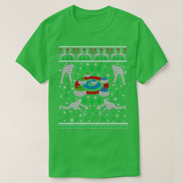 Camiseta Enrolando O Fato De Natal Feio Engraçado Para Curv (Frente do Design)