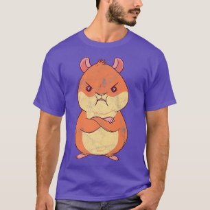 Camiseta Enrugado E Irritado Hamster Stubborn