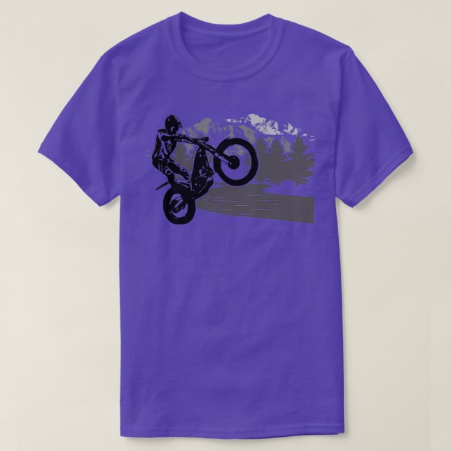Camiseta Ensaio de motocicleta 1 (Frente do Design)