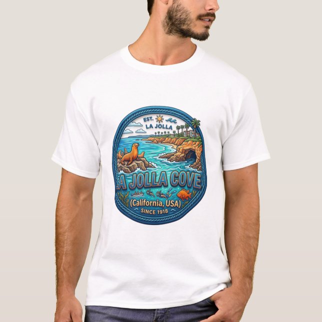 CAMISETA ENSEADA DE LA JOLLA CALIFÓRNIA (Frente)