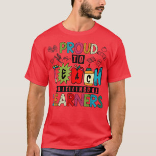Camiseta Ensina Aprendentes Multilíngues E Linguista De Pro
