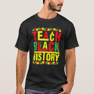 Camiseta Ensina História Negra Ensino Engraçado Almoça D
