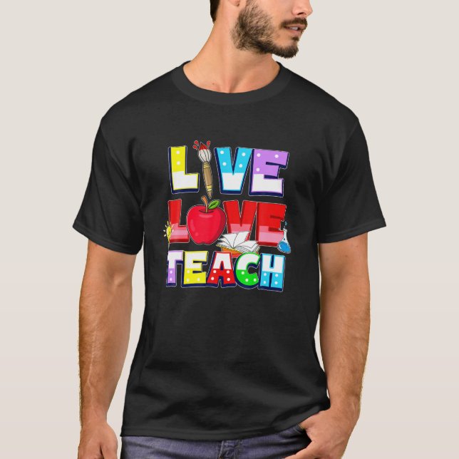 Camiseta Ensinador De Amor Ao Vivo Ensino Em Vida De Ensino (Frente)
