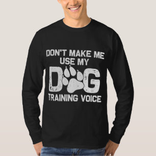 Camiseta Ensinador De Cães Engraçado Presente Para Homens F