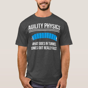 Camiseta Ensinador de Definição Física de Agilidade de Cão