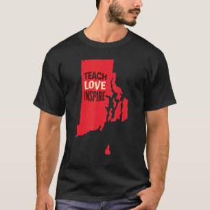 Camiseta Ensinador de Professores Rhode Island, Amor, Inspi