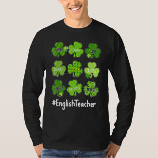 Camiseta Ensinador Engraçado Shamrock Adora Rua de Professo