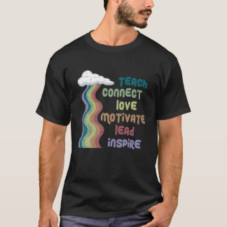 Camiseta Ensinamentos Positivos Do Professor De Volta À Esc