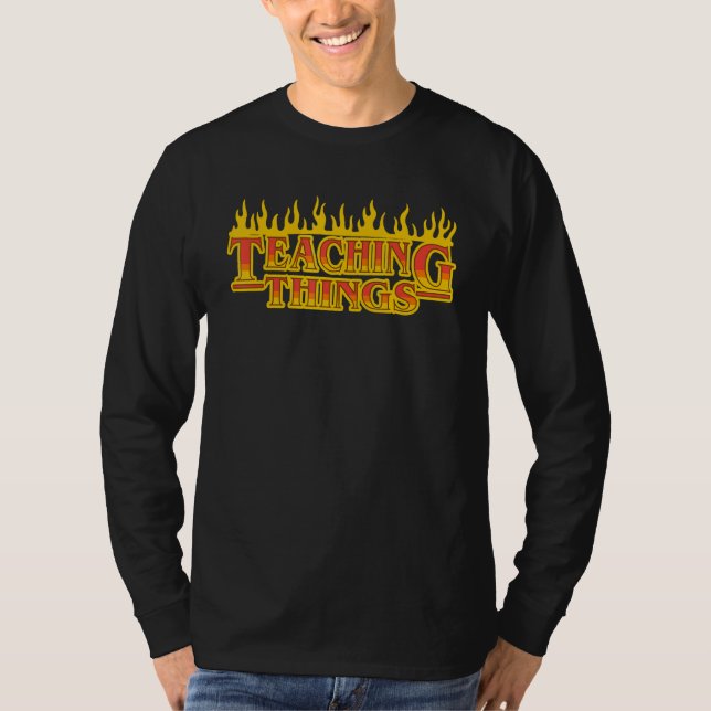 Camiseta Ensinando Coisas  Professor de Volta às Aulas (Frente)