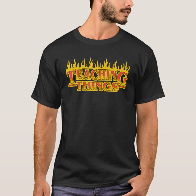 Camiseta Ensinando Coisas  Professor Volta às Aulas (Frente)
