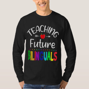 Camiseta Ensinando Futuros Bilíngues Professores Espanhóis