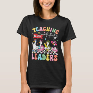 Camiseta Ensinando futuros líderes liderados por um ganso b