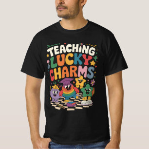 Camiseta Ensinando Lucky Charms ao Professor no Dia de São