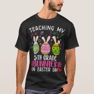 Camiseta Ensinando Meu Professor De Bunnies Da 4ª Série Na 