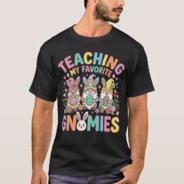 Camiseta Ensinando Meus Gnomies Favoritos Adorável Professo