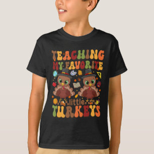 Camiseta Ensinando Meus Perus Favoritos No Dia De Ação De G
