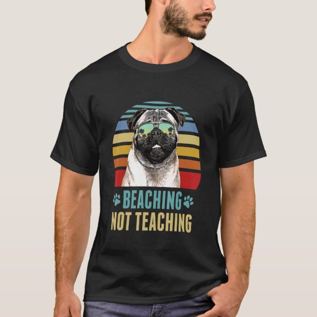 Camiseta Ensinando Não Ensinando Professora De Cachorro No  (Frente)