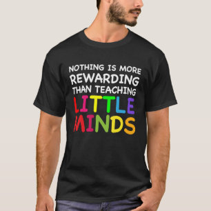 Camiseta Ensinando Pequenas Mentes Bonitas Professores Pré-