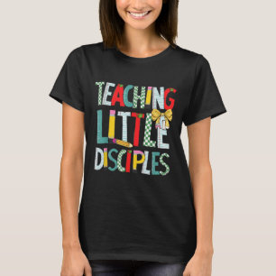 Camiseta Ensinando pequenos discípulos Bíblia Cristã Religi