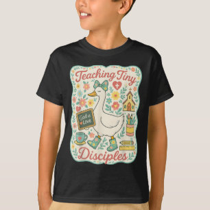 Camiseta Ensinando pequenos discípulos Professores de Bíbli